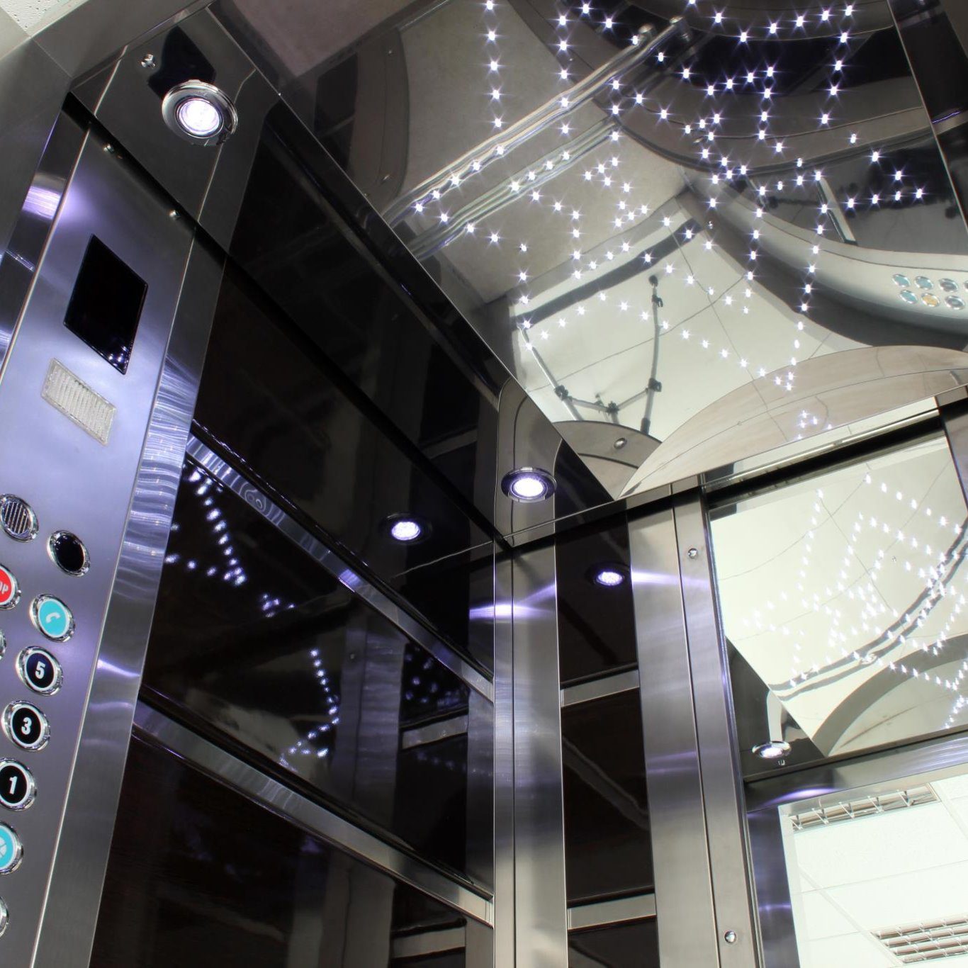 Inside an Elevator